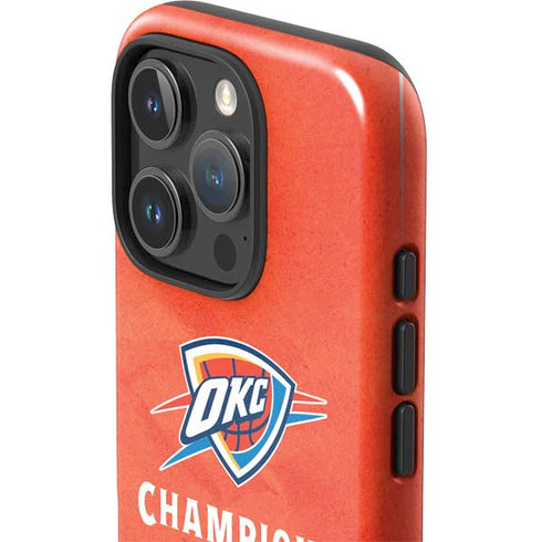 2025 NBA Champions Oklahoma City Thunder iPhone 16 Pro Max Impact Case
